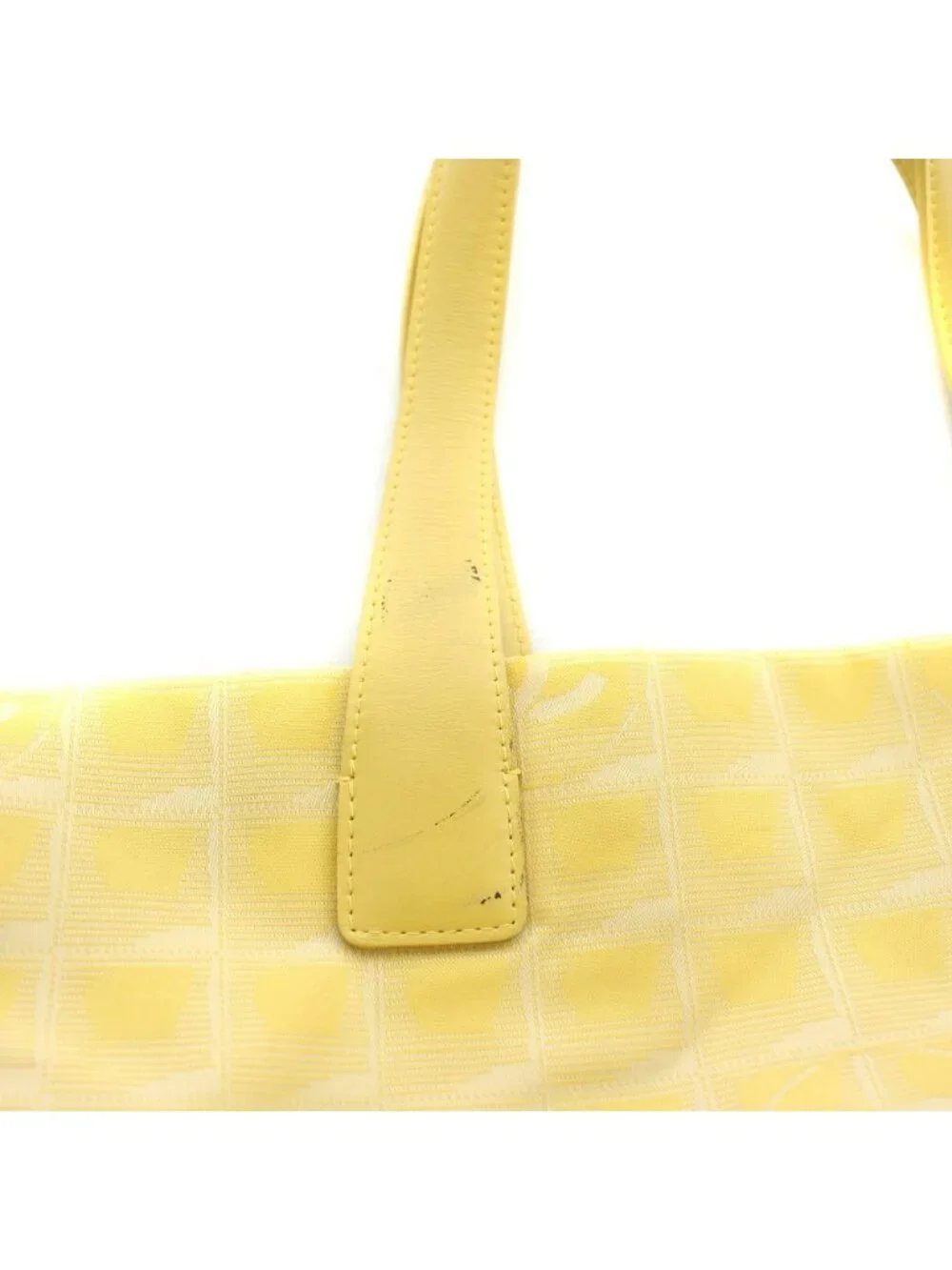 Chanel New Travel Line CC Logo Tote Yellow